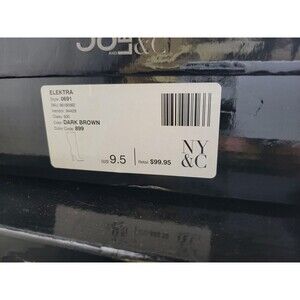 NEW YORK AND COMPANY Women's Snakeskin Zipper Side ELEKTRA Tall Boots Size 9.5